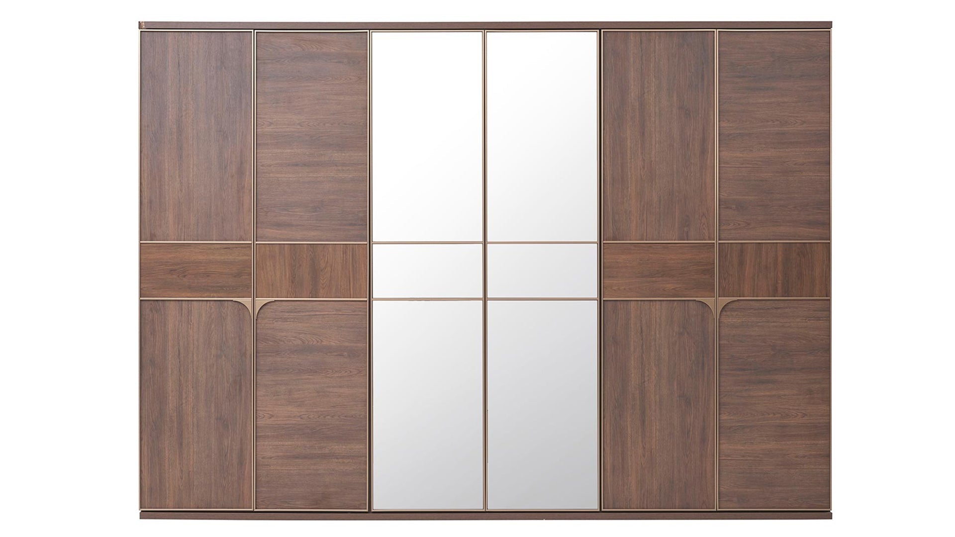 Gold 6 Door Wardrobe
