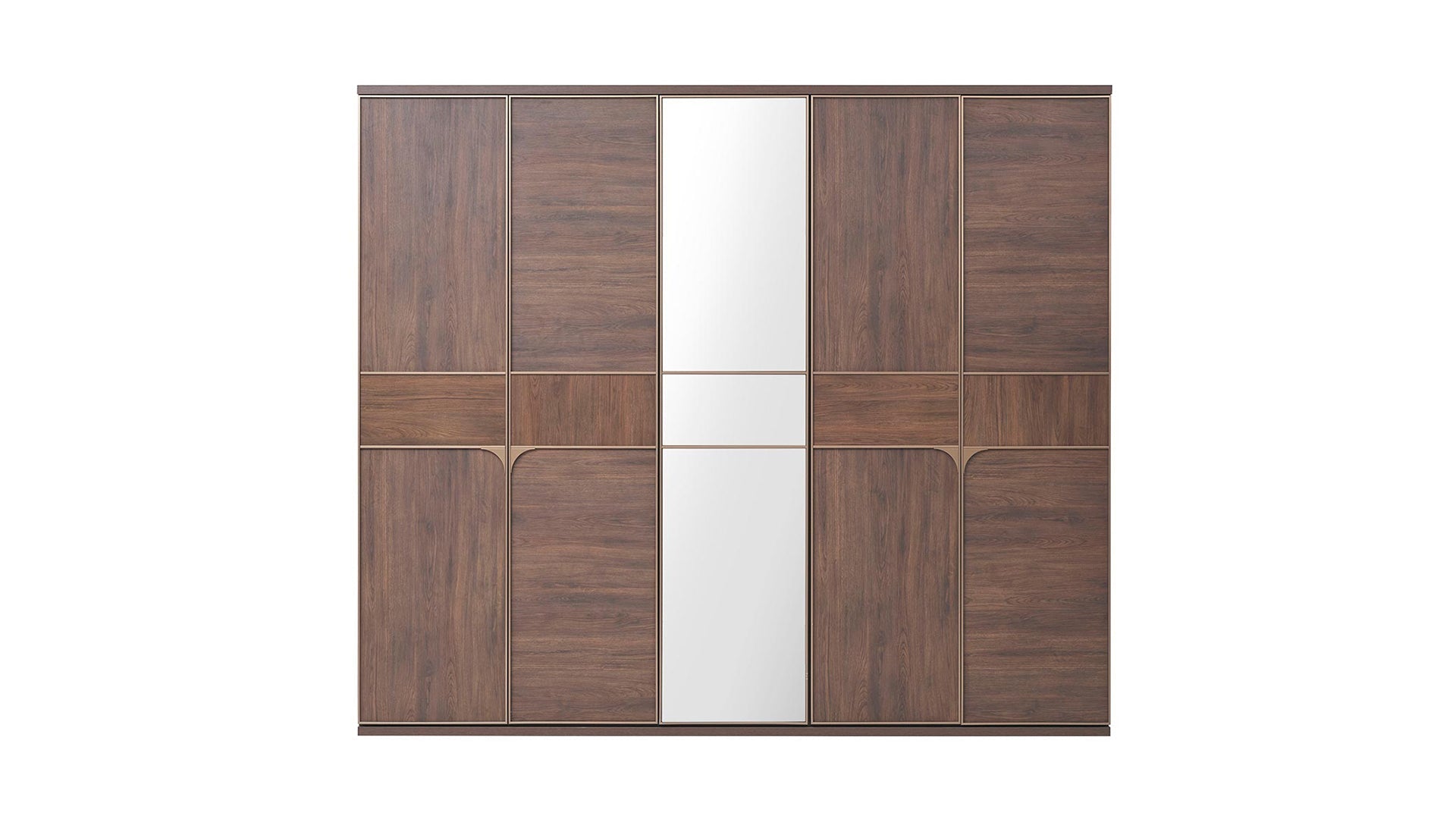 Gold 5 Door Wardrobe