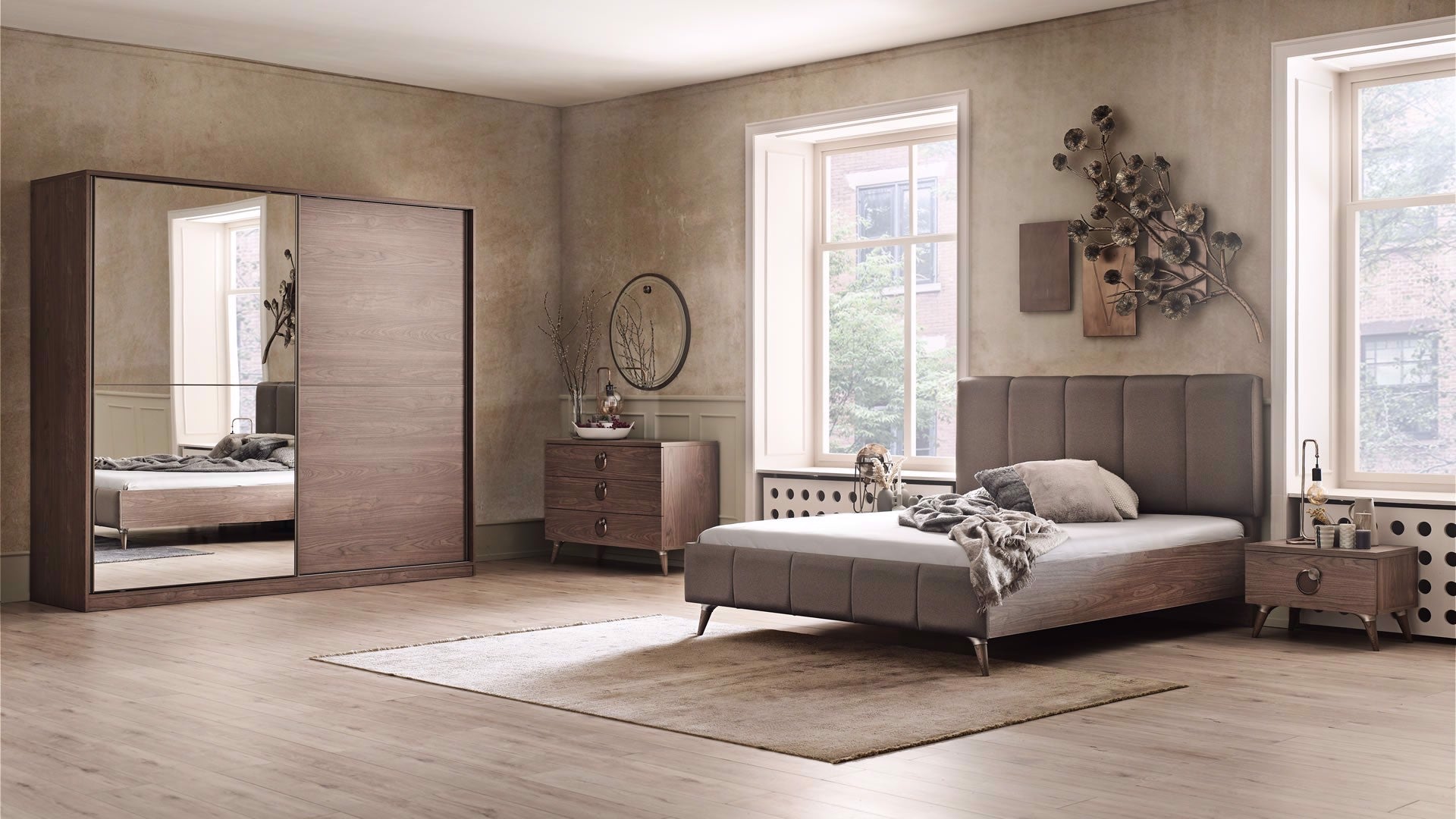 Clara 2 Doors Sliding Wardrobe