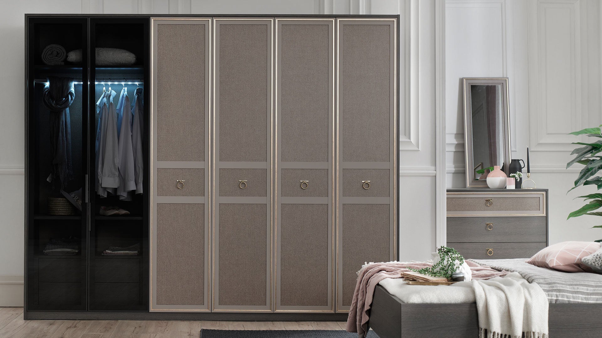 Hector 6 Doors Wardrobe