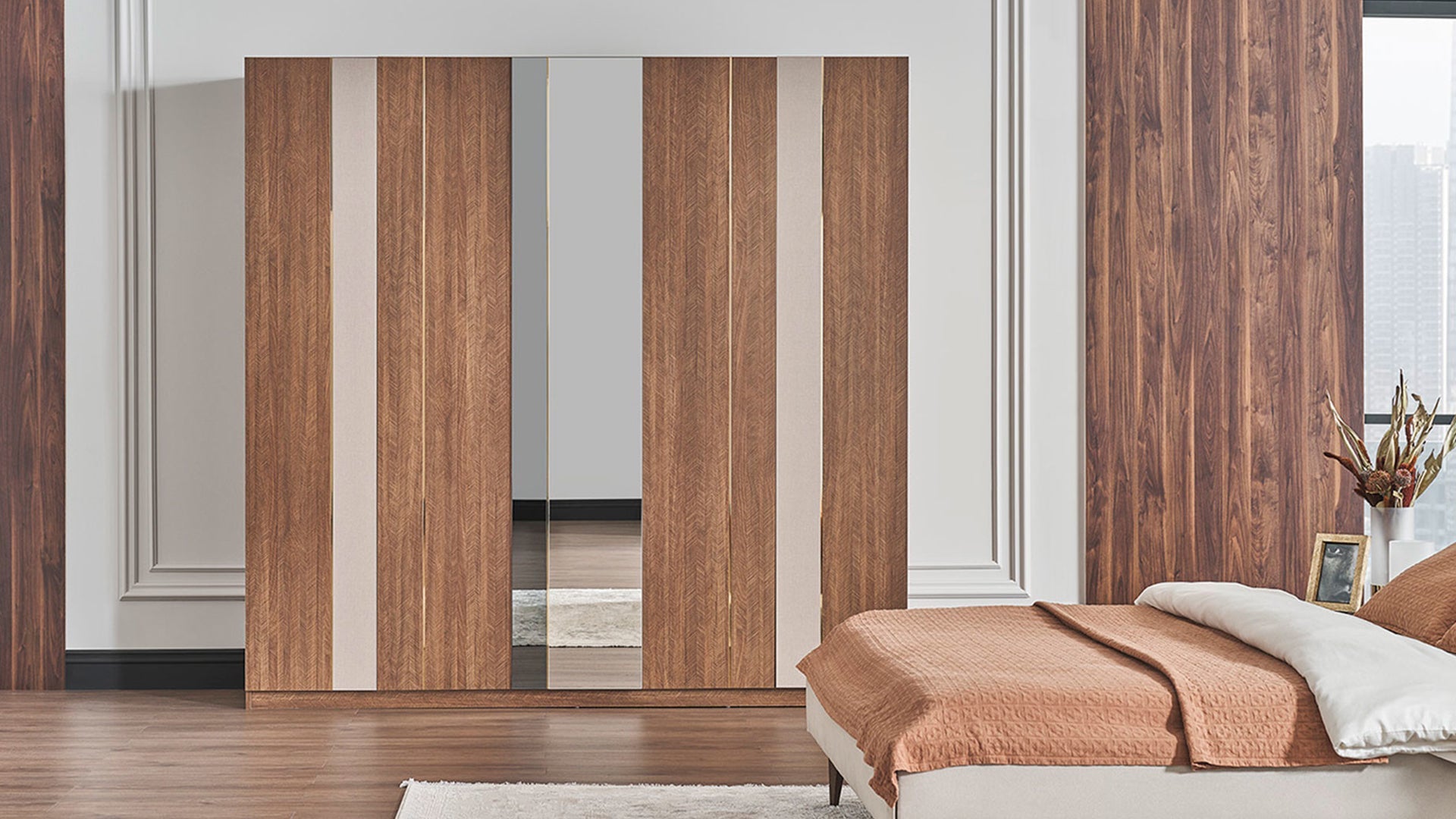 Likya 5 Door Wardrobe