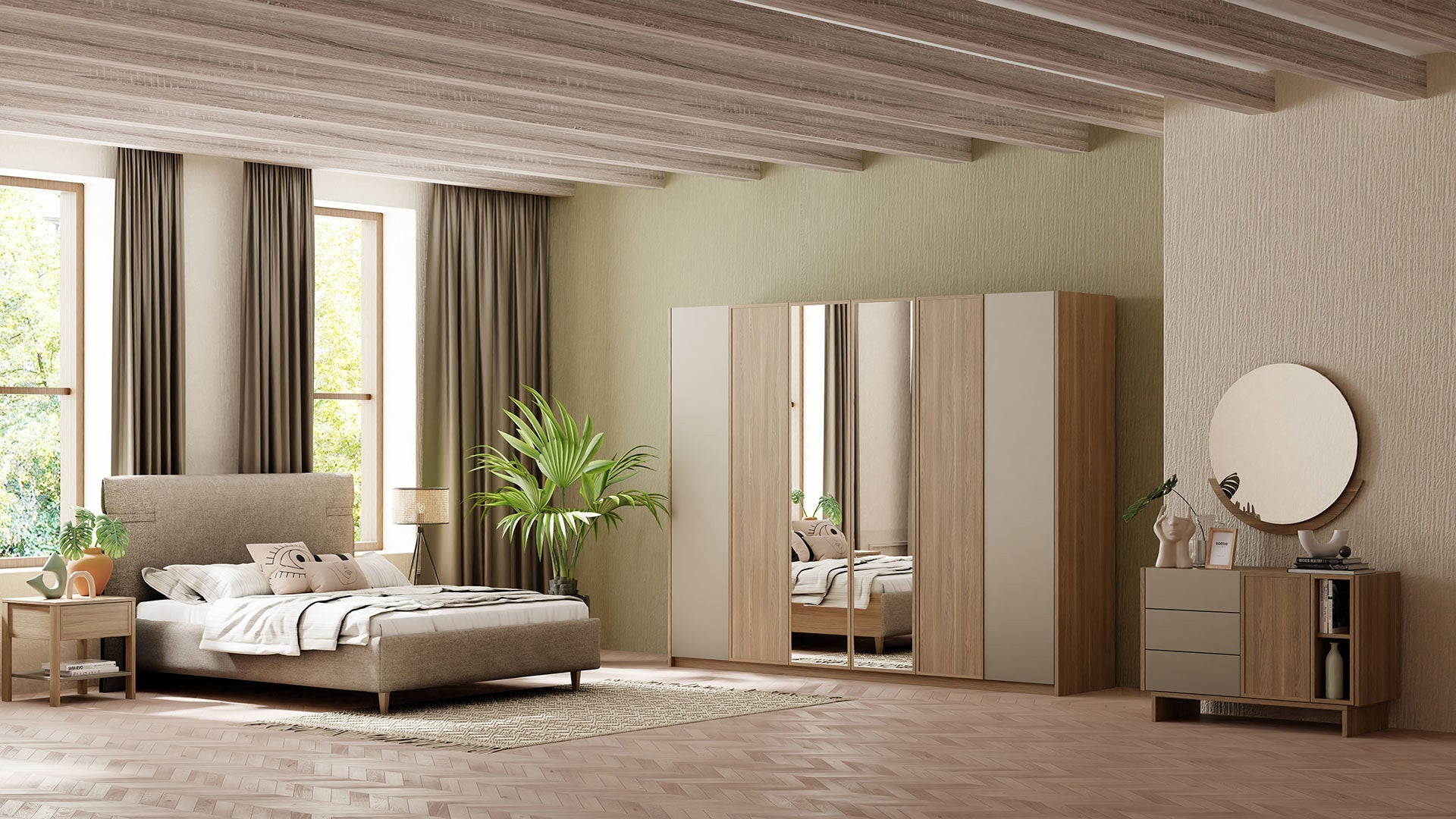 Frame 6 Doors Wardrobe