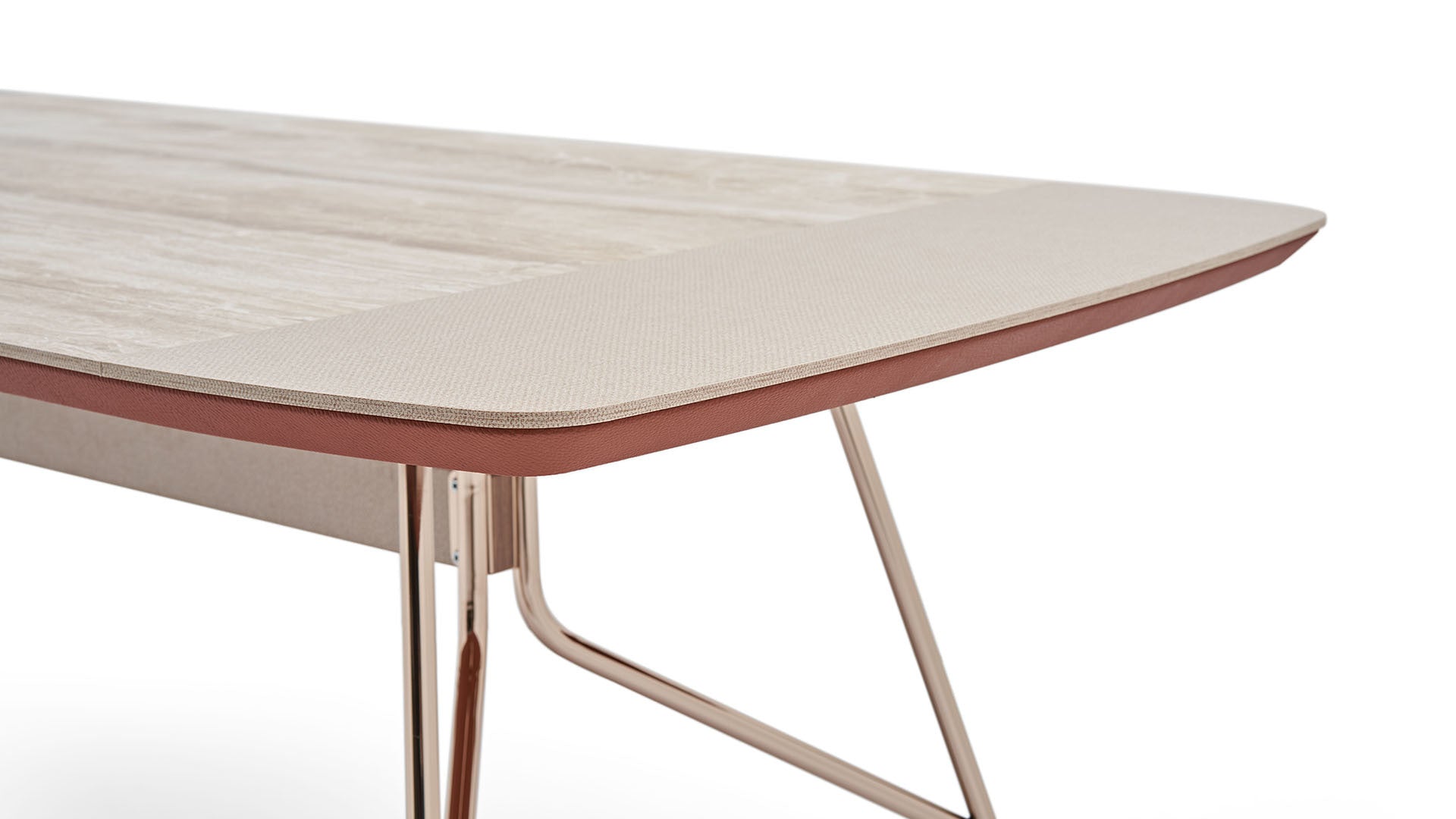 Brita Fixed Dining Table With Metal Foot 100x200 cm