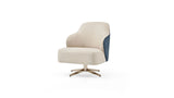Allegra Armchair with Metal Swivel Leg