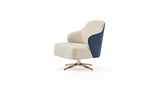 Allegra Armchair with Metal Swivel Leg