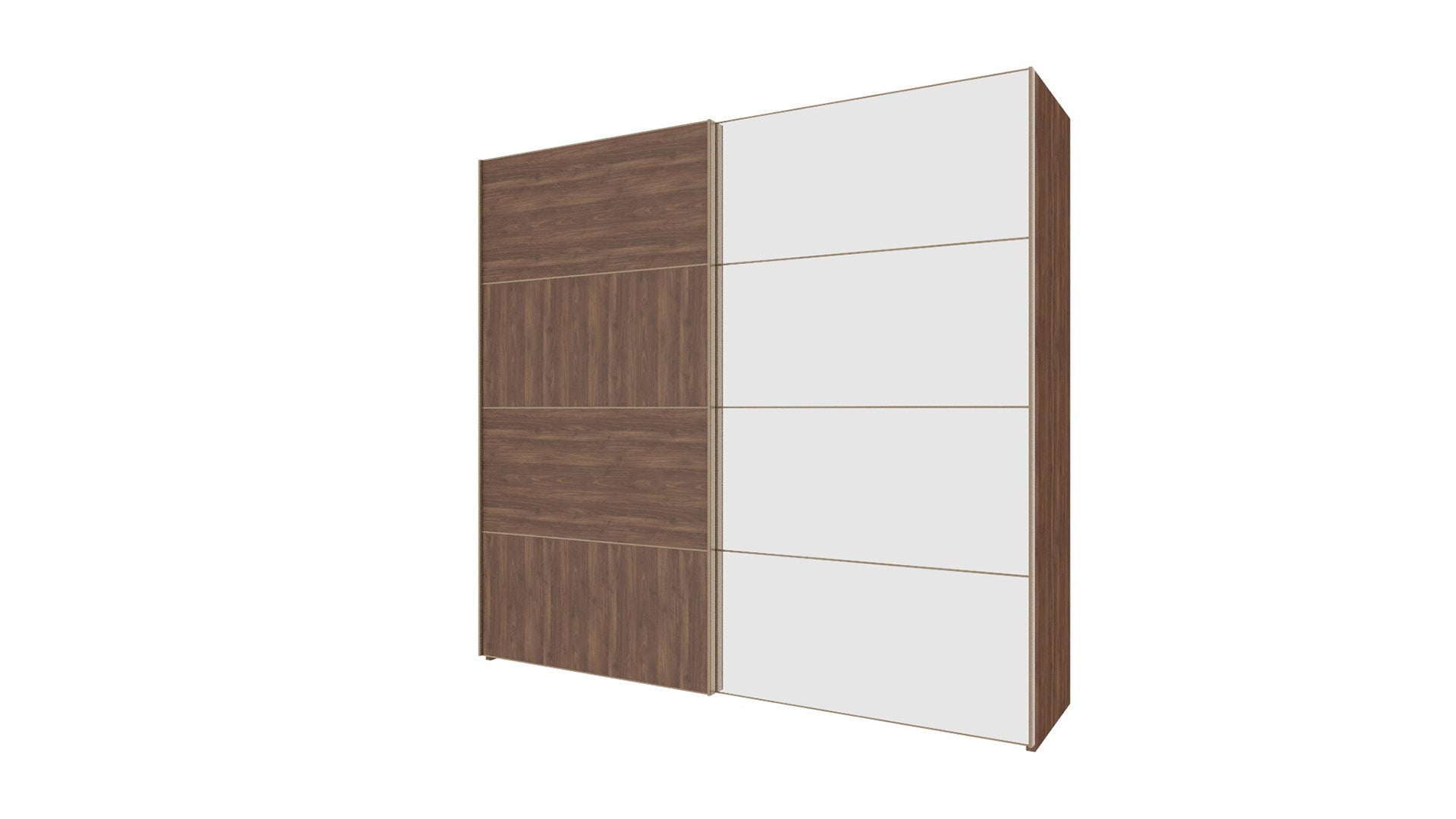 Gold Wardrobe With 2 Sliding Doors