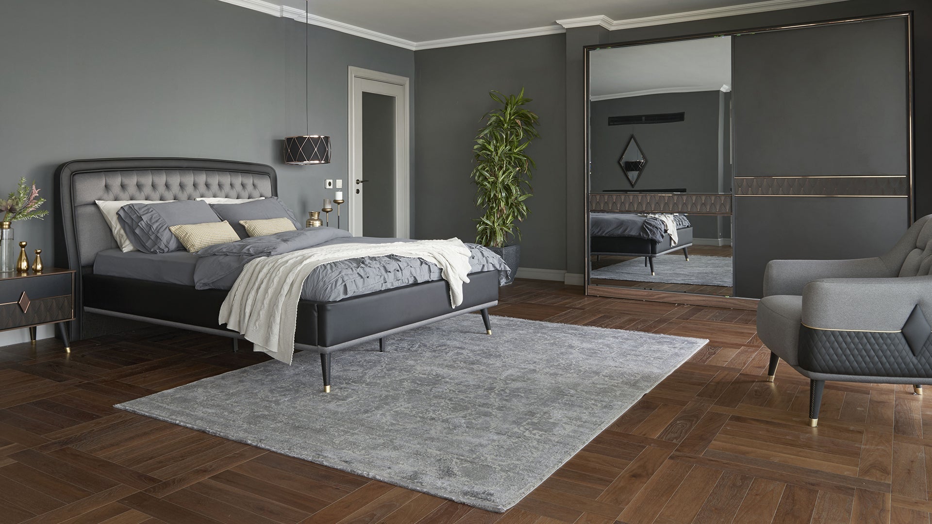 Diamond 2 Sliding Door Wardrobe 240 cm