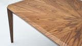 Logan Fixed Dining Table - Marquetry Top