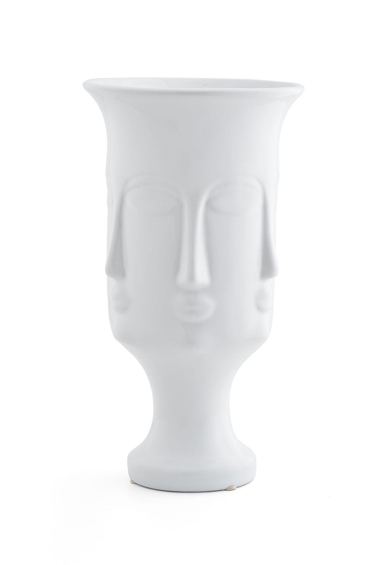 Zeus White Vase