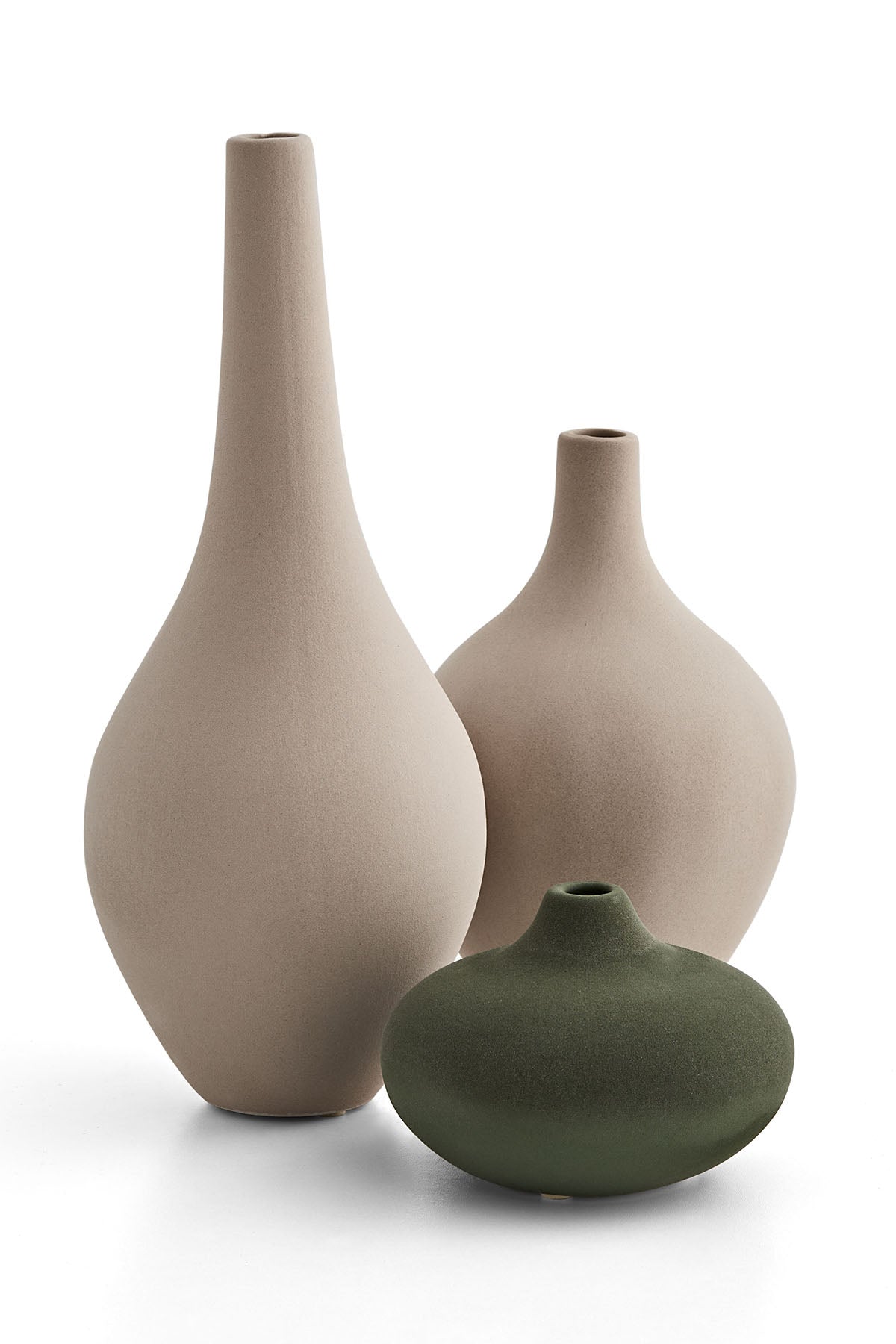Artemis 3 Pieces Green Vase Set