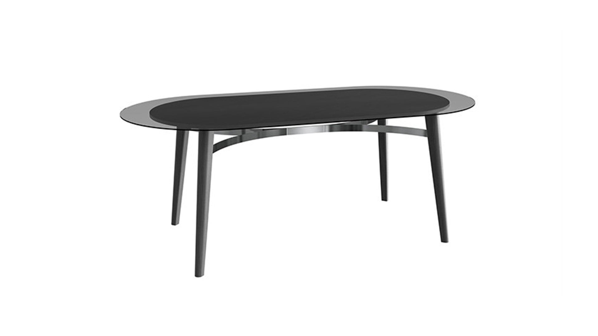 Arch Glass Fixed Dining Table