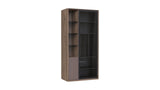 Costa Bookcase with Glass Covered