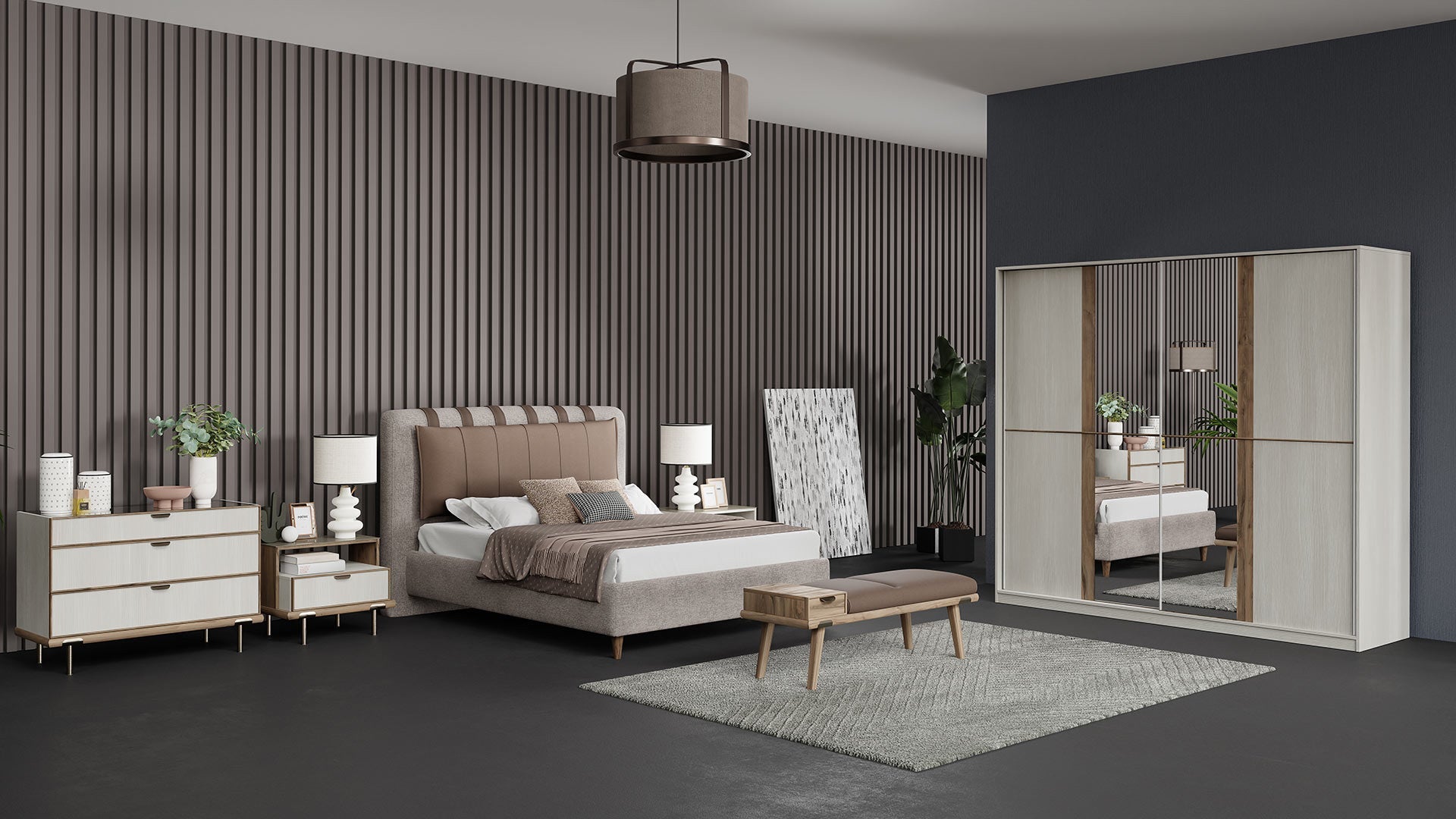 Gift 2 Doors Sliding Wardrobe 240 cm