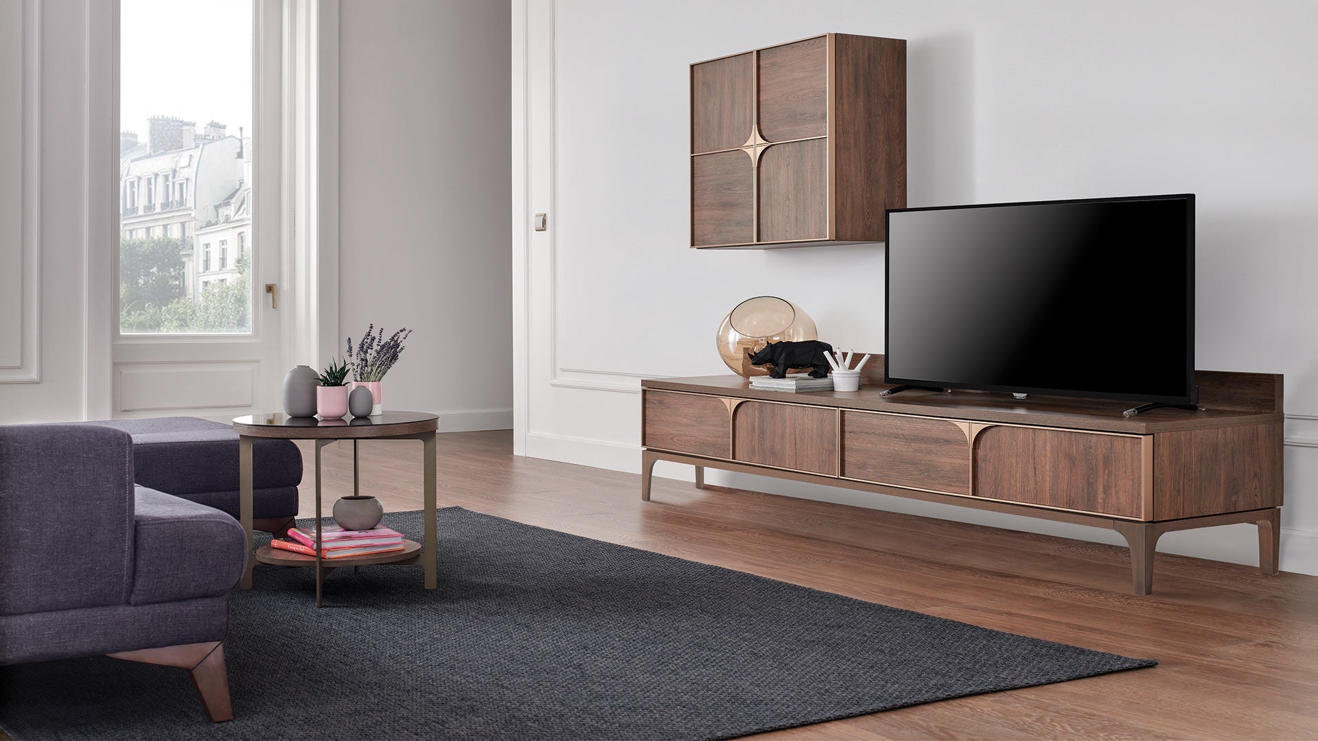 Gold TV Unit