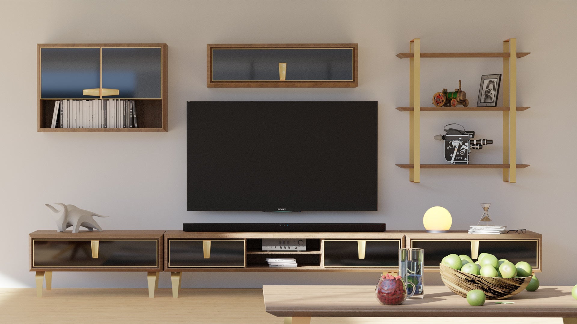 Carbon TV Unit